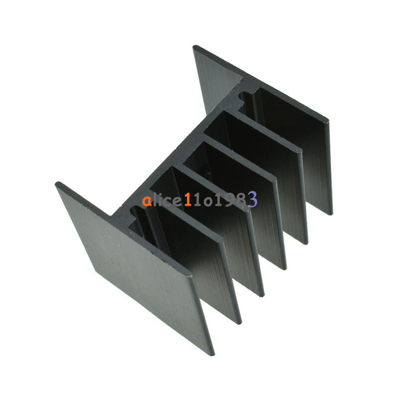 10pcs 25x30.3x25mm IC 25x30x25 Heatsink Black Heat Sink For L298N LM7805