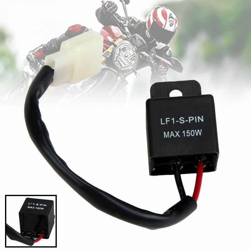 Hot 1pc 2-Pin LED Flasher Motorcycles Blinker Relay Turn Signal Rate Control