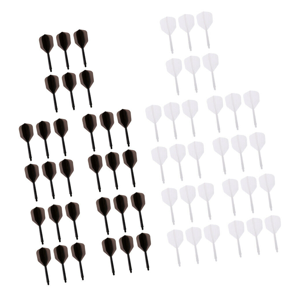 Bulk 60pcs Pro Dart Shafts Stems Plastic for 2BA Thread Barrels Supplies