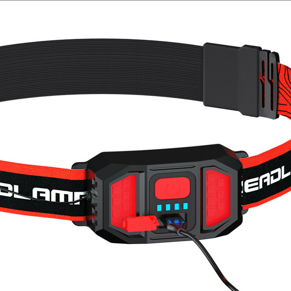 USB Rechargeable COB LED Headlamp Flashlight Headlight Head Torch Waterproof