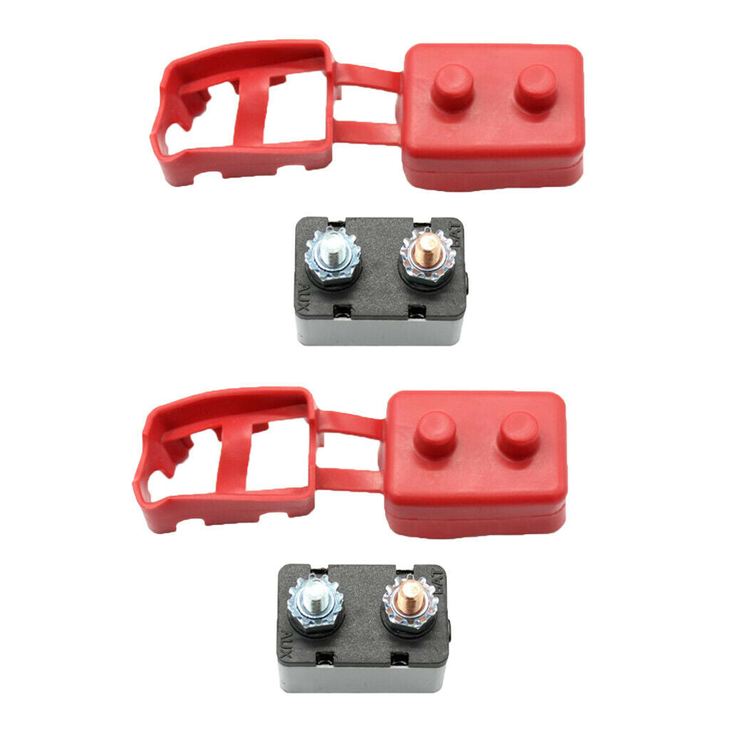 2pcs Car Marine Boat Audio Circuit Breaker Manual Reset Fuseholder  40AMP