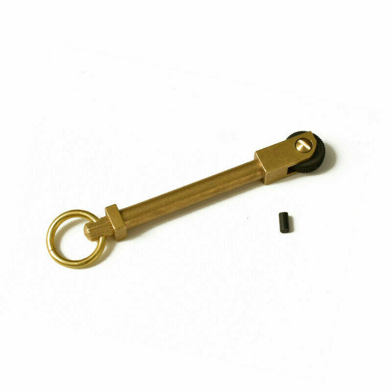 Mini EDC Brass Gear Spark Wheel Fire Starter Lighter Survival Outdoor Keychain*1