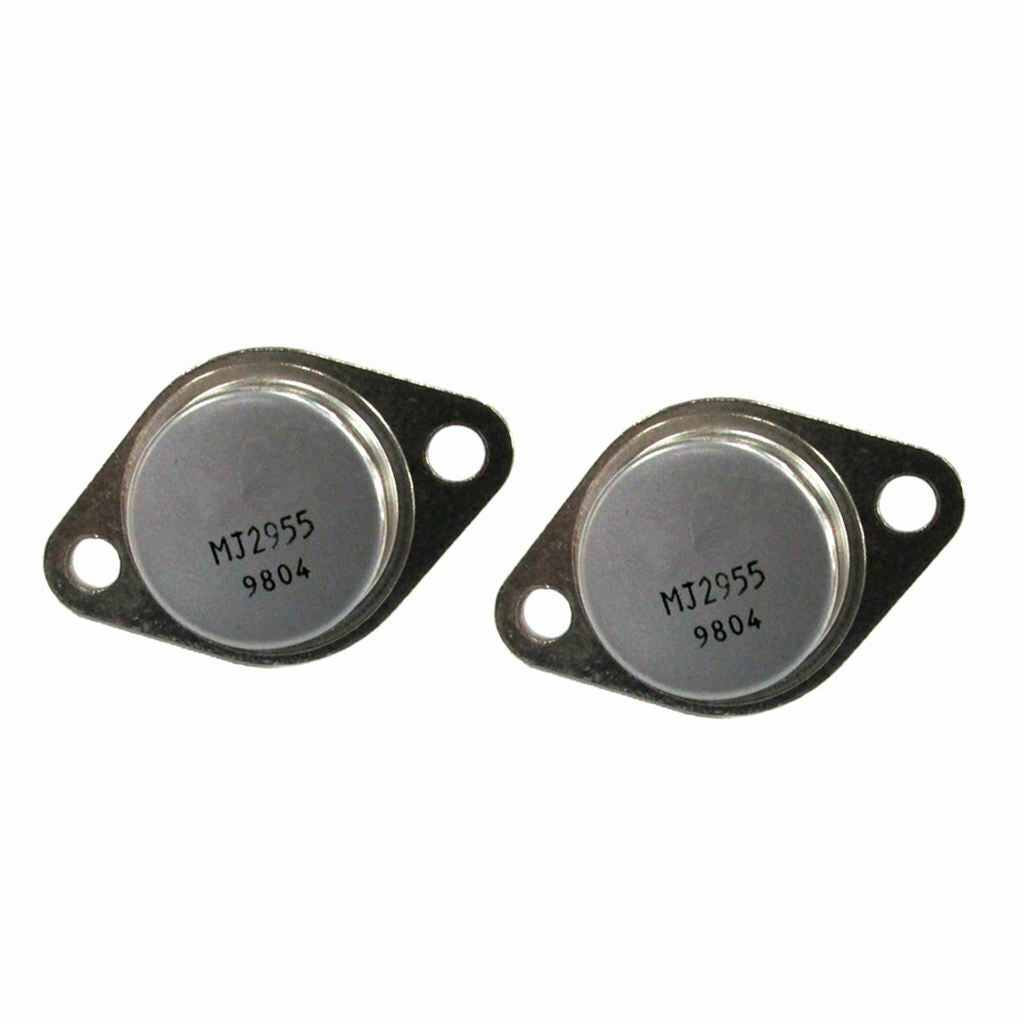 2 pieces 2N2955 PNP Power Transistor Assortment 100V 15A 110W TO-3