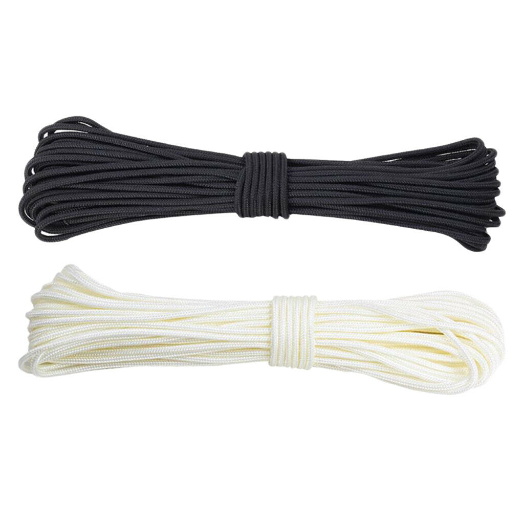 Rope Single Rope for Archery Black And White 2 Pieces 10 Cm