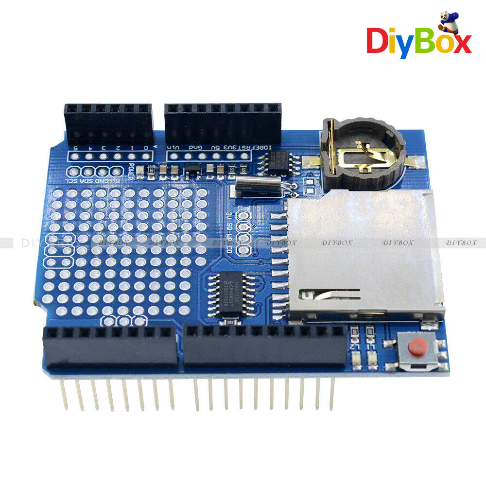 Data Module Logging Shield DS1307 Data Recorder Shield for Arduino UNO SD Card