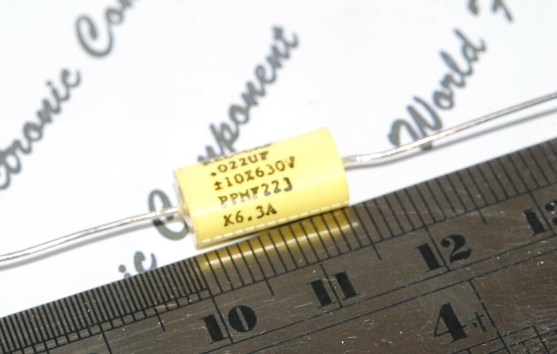 1pcs - REL-CAP PPMF 0.022uF (0.022µF 22nF) 630V 10% Axial Capacitor - FOR AUDIO