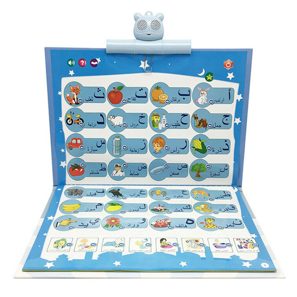 Electronic Alphabet Poster Interactive Educational Letters Numbers 123