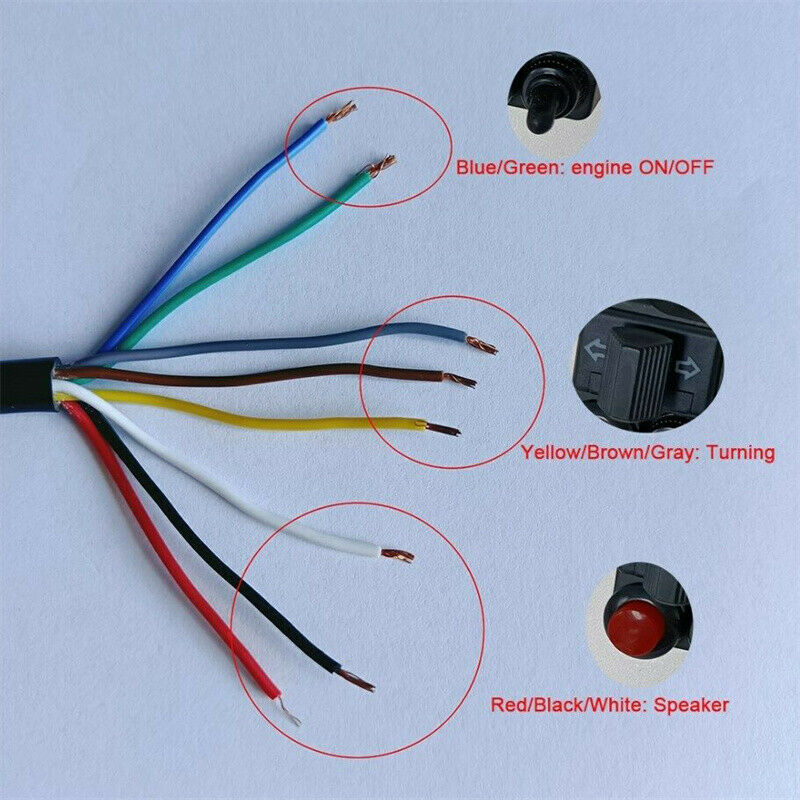 7/8" 22mm Left Motorcycle Handlebar Switch For Blinker Turn Signal Horn Beam ATV