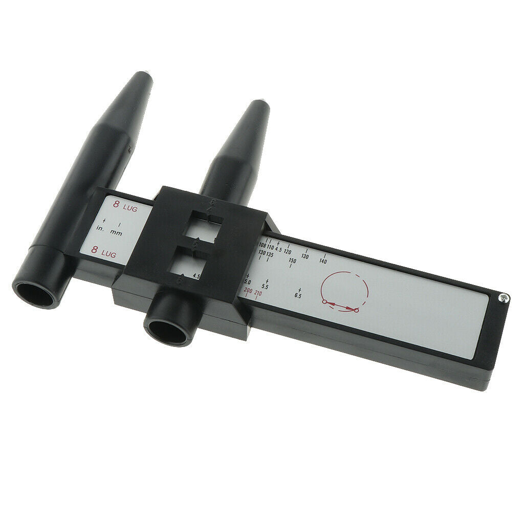 2x measuring devices rim bolt pattern sliding measuring device track 4 5 6 8 Lug