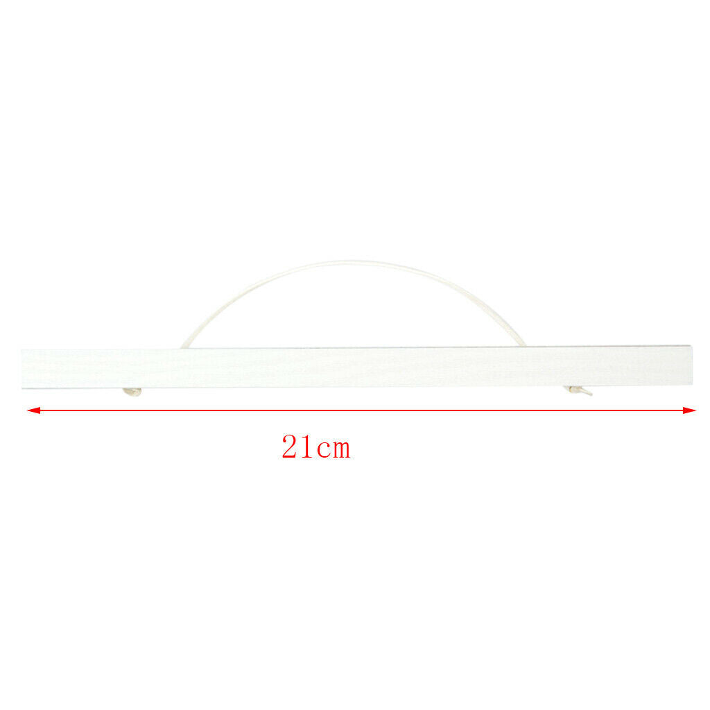 3x 8" Wooden Magnetic Poster Hanger Frame Holder for Photos Scrolls Artwork