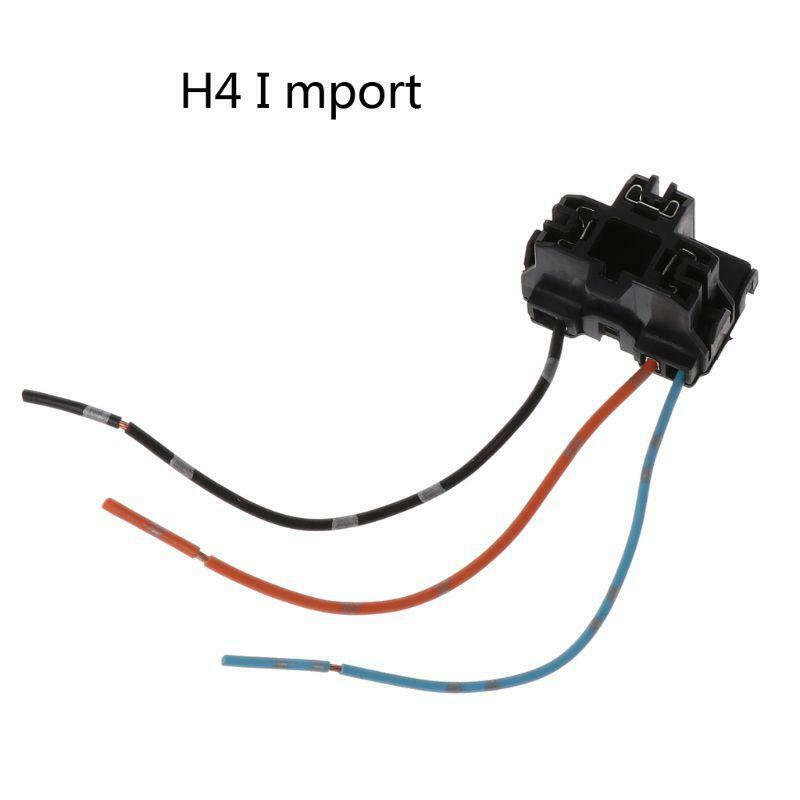 Import H4 Car Halogen Bulb Socket Power Adapter Plug Connector Wiring Harness