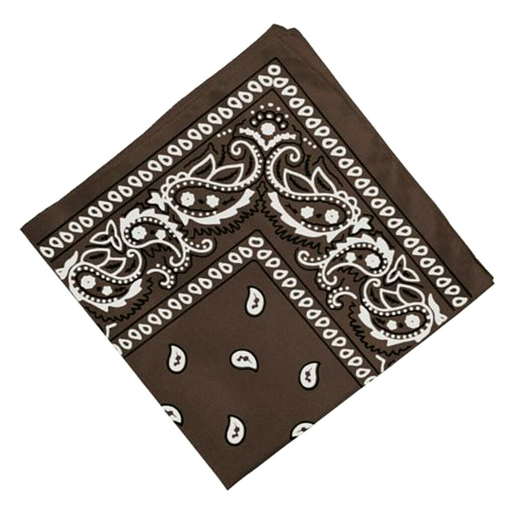 4-piece Women's 55cm Cowboy Paisley Head Wrap Bandana Handkerchief Hair Band