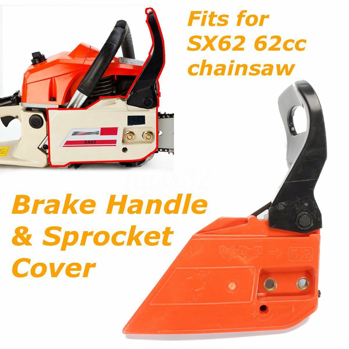 Brake Handle Sprocket Clutch Cover for Baumr-Ag SX62 62cc Chainsaw Chain Saw ï¼