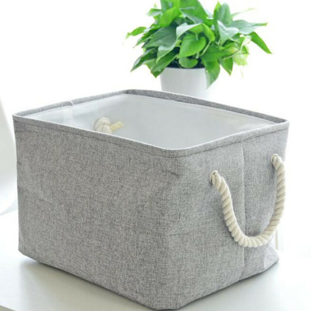 Children Room Toys Clothes Storage Basket Hamper Laundry Organizer Grey