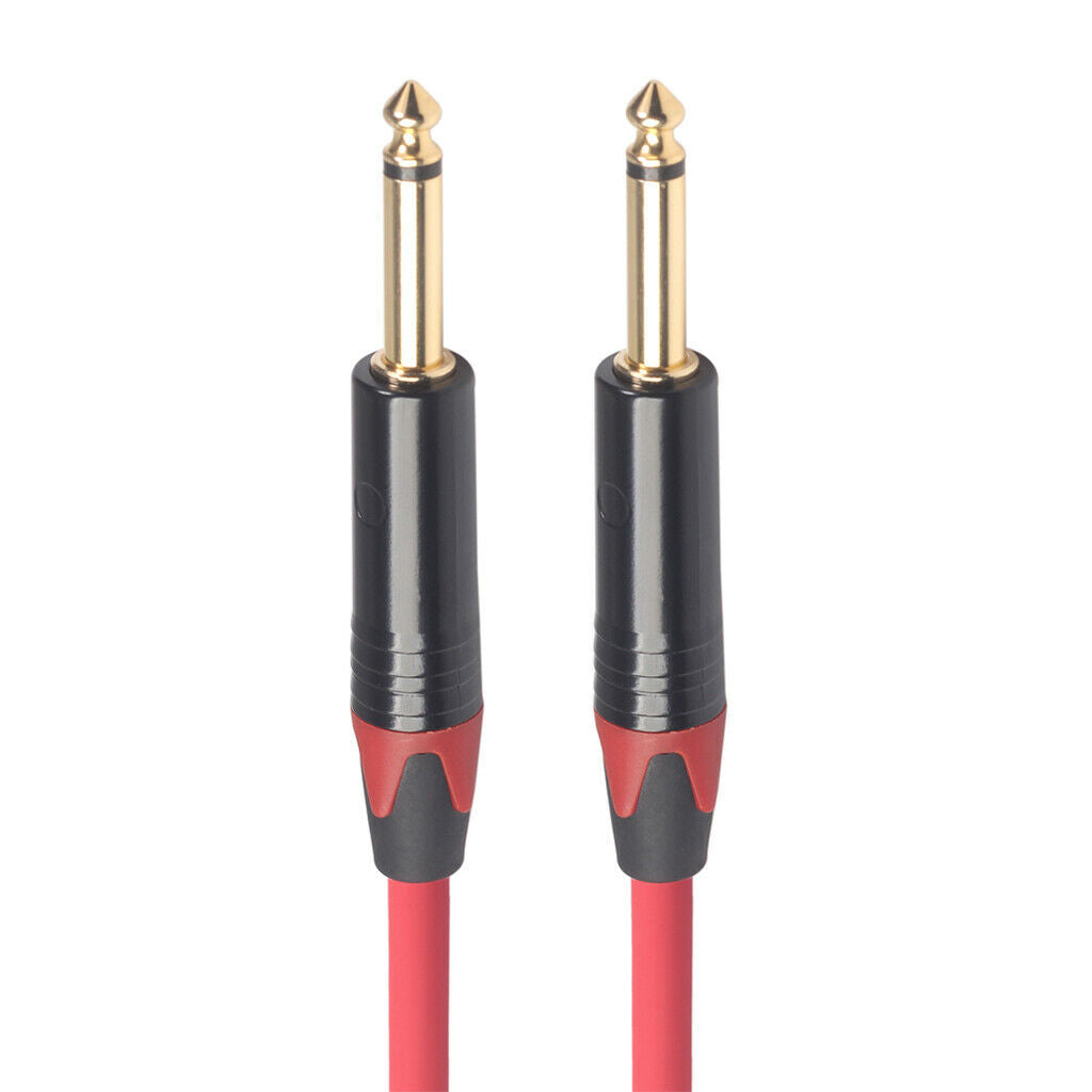 6.35mm   Male to Male Audio Line for Guitar Mixer Amplifier 5m