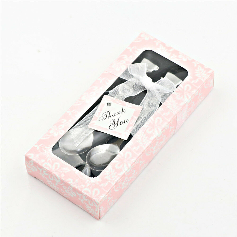 1Set Sweet Love Tea Coffee Stainless Steel Spoon Bridal Wedding Party Fav.l8
