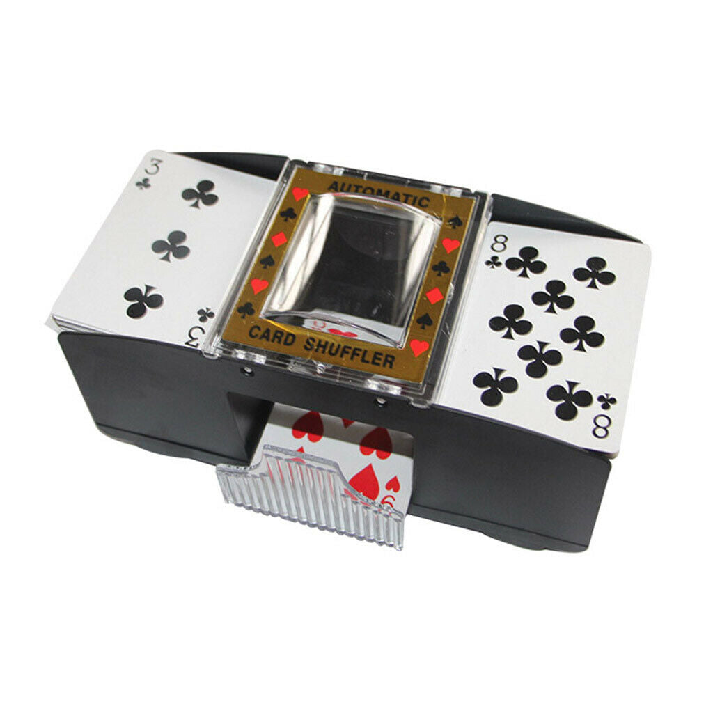 Plastic 2 Deck Automatic Card Shuffler Tournament Games Poker Shuffling