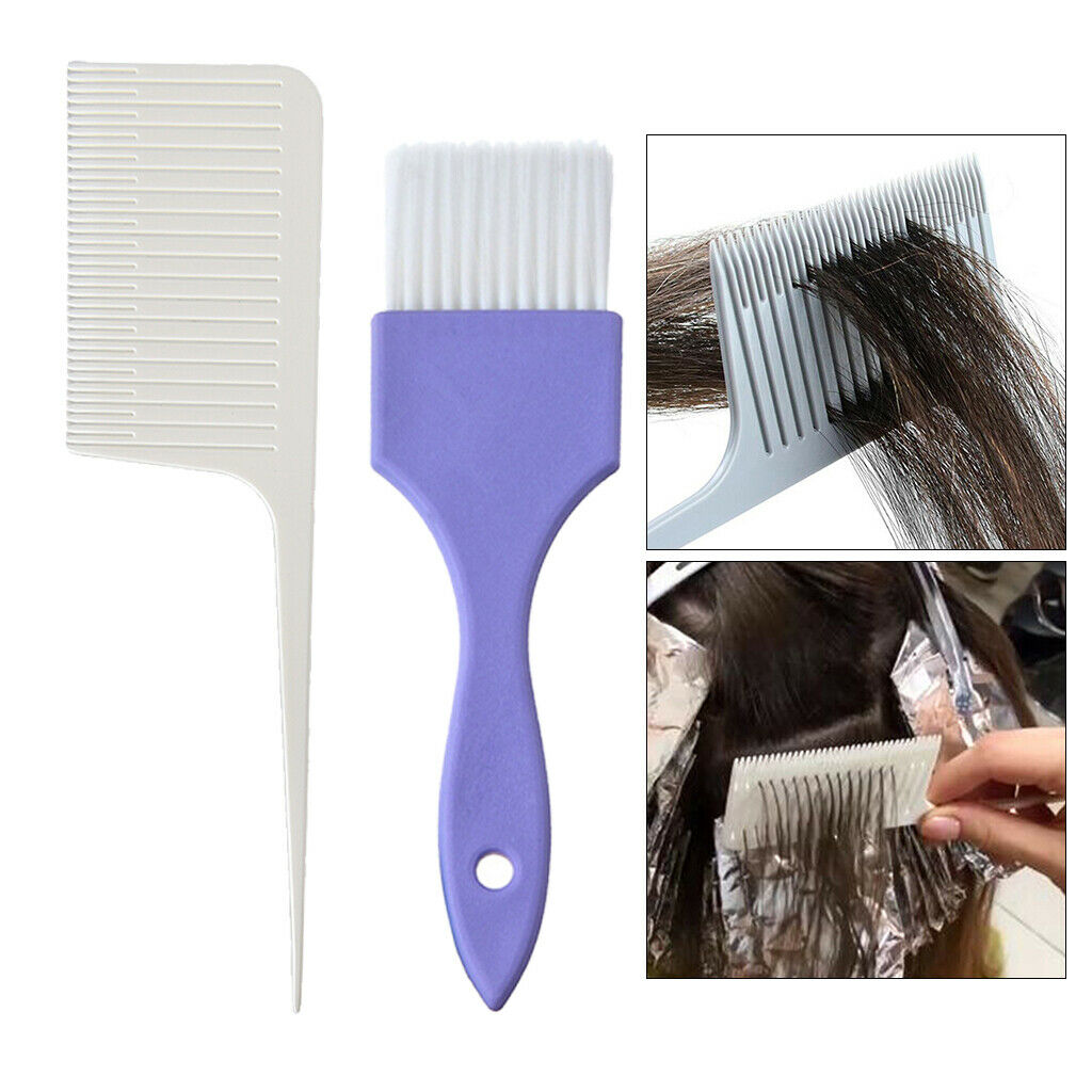 Plastic Weave Highlighting Foiling Hair Comb and Brush Salon Dyeing Hair