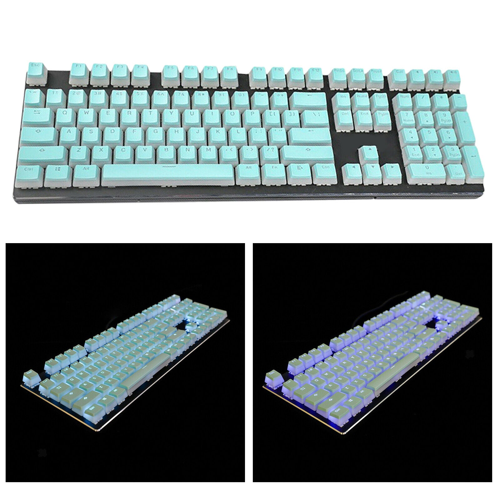 Pudding Keycaps Set Game Key Caps DIY for Cherry MX Mechanical Keyboard Blue