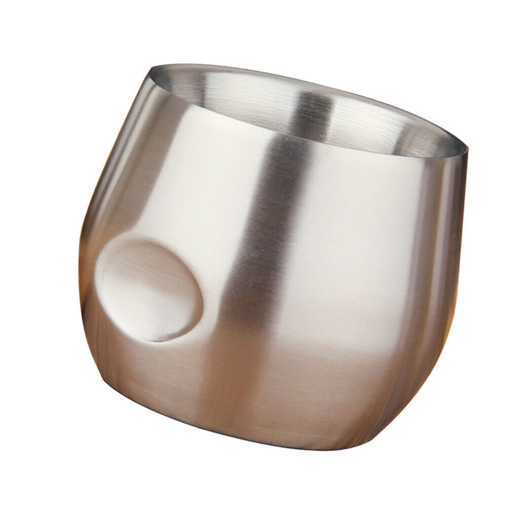 2xStainless Stemless Wine Goblets Vacuum Insulated Travel Tumbler Cup 200ml