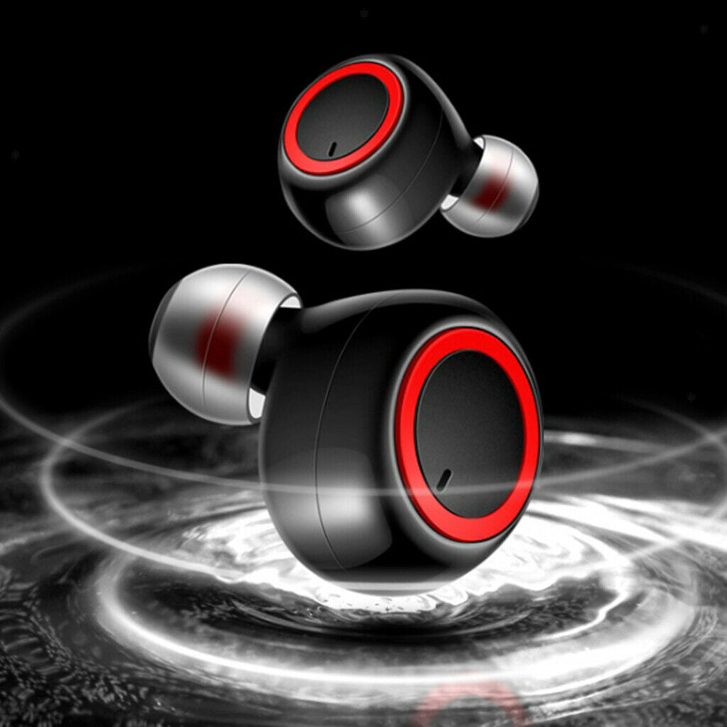 Wireless Bluetooth Earphones Headphones Earbuds Built-in Mic w/ Charging Case