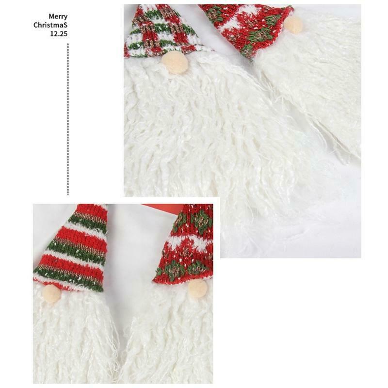 6pcs Christmas Gnome Wine Bottle Cover Handmade Swedish Gnome Wine Bottle Topper