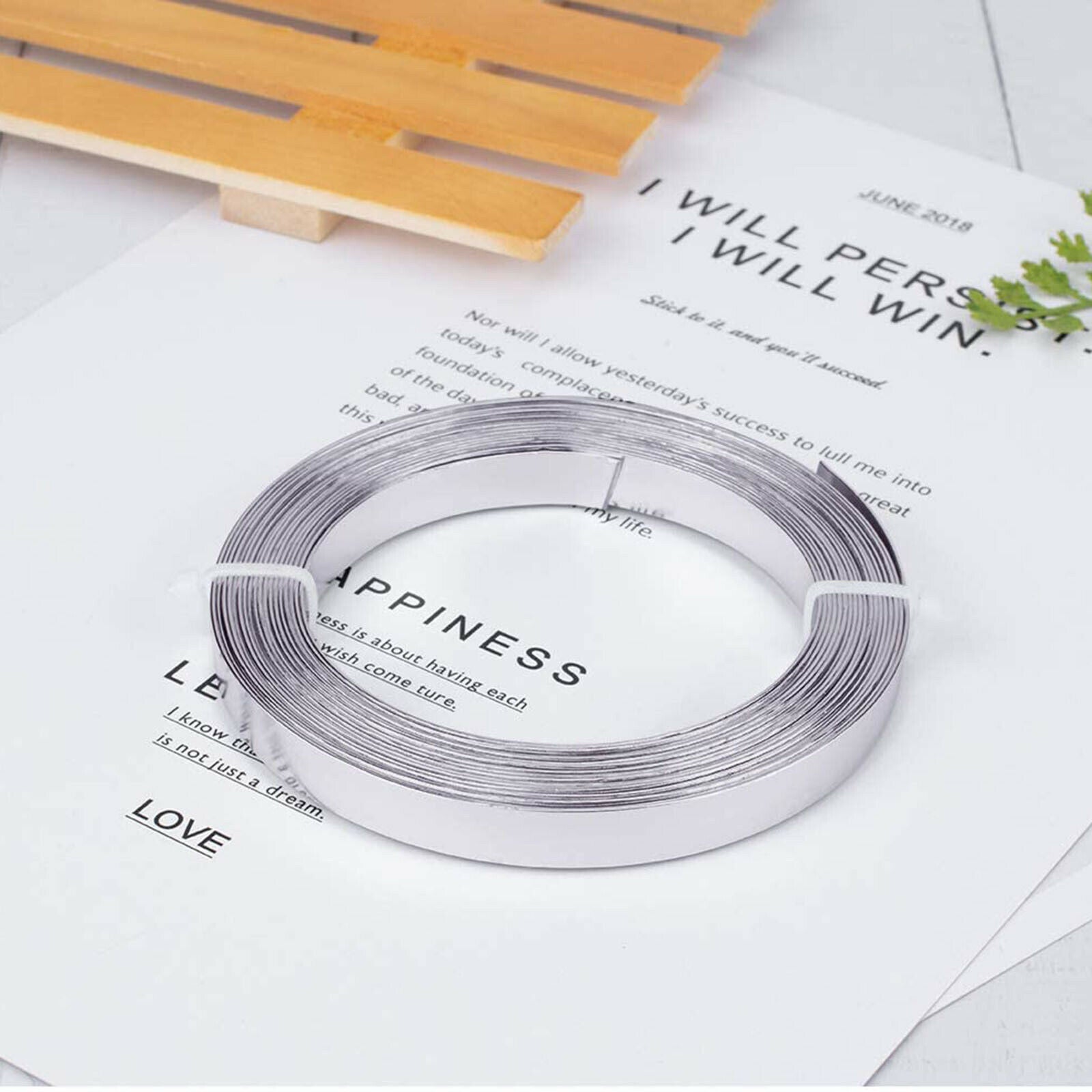 2x Aluminum Flat Wire 18 Gauge Jewelry Making Plain Bezel Strip Metal Wire