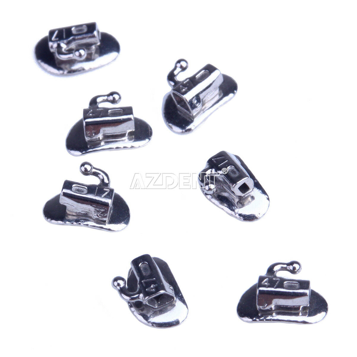5 X Dental Orthodontic 2nd Molar Buccal Tubes Bondable Roth 022 Single N-Conv