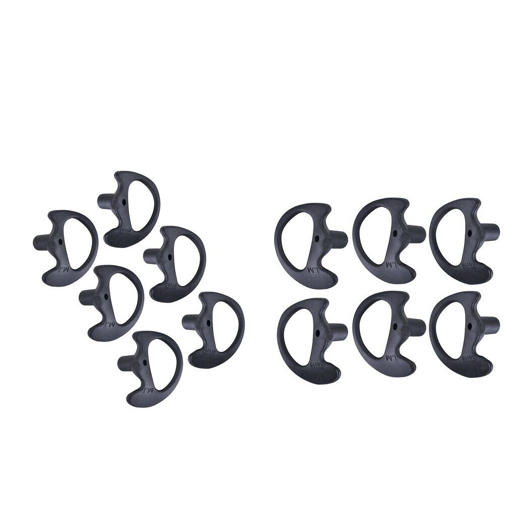 6x Silicone Ear Bud for Covert Acoustic Tube Earpiece For Two-way Radio