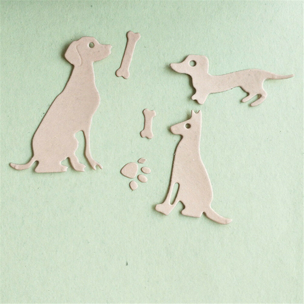 dog with bones scrapbook cutting dies metal die cuts for diy scrapbookin.l8
