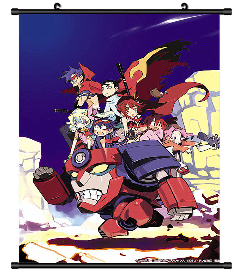 4517 Tengen Toppa Gurren Lagann Anime manga Home Decor Poster Wall Scroll
