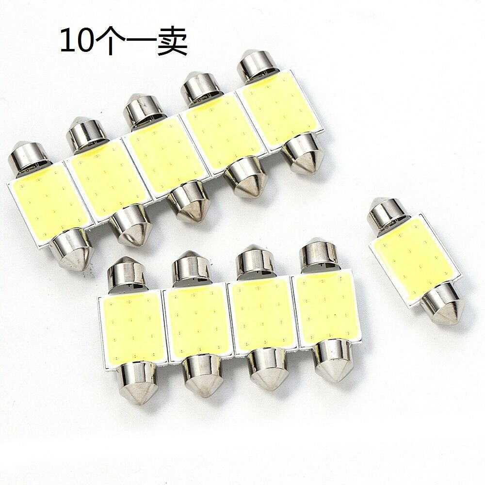 10X 36mm Car LED Bulb Festoon Error Free License Light Canbus Reading Dome Bulb*