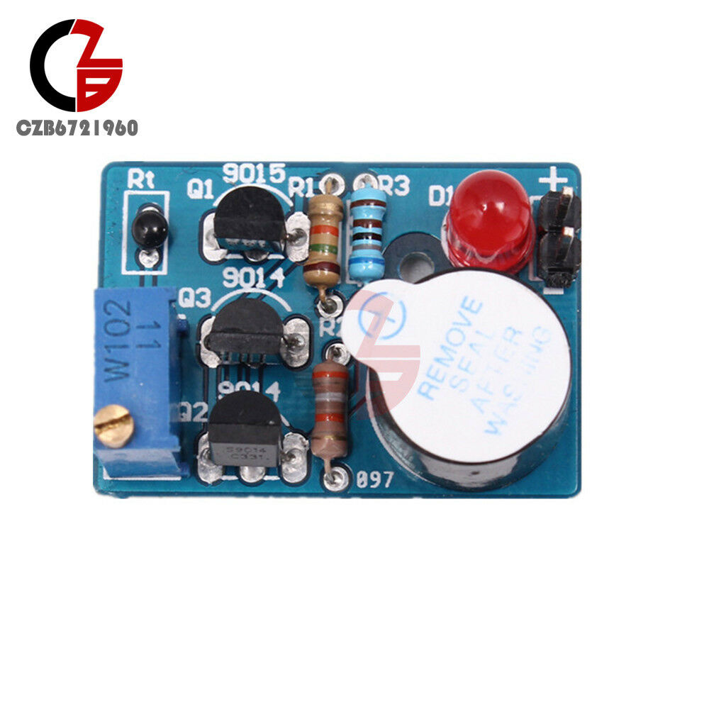 DIY Kit Electronic Temperature Control Module Sound Light Alarm DC 3V~5V LED