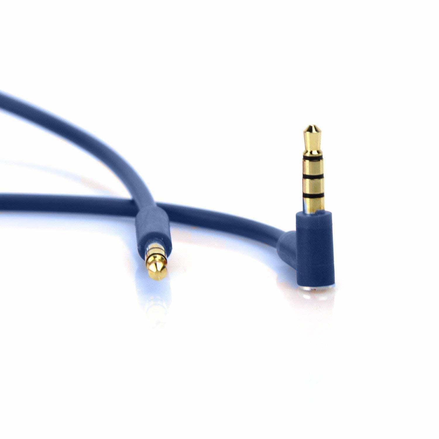 Blue Audio Cable for Beats by Dr Dre Solo3 Headphones w Volume Mic Lead