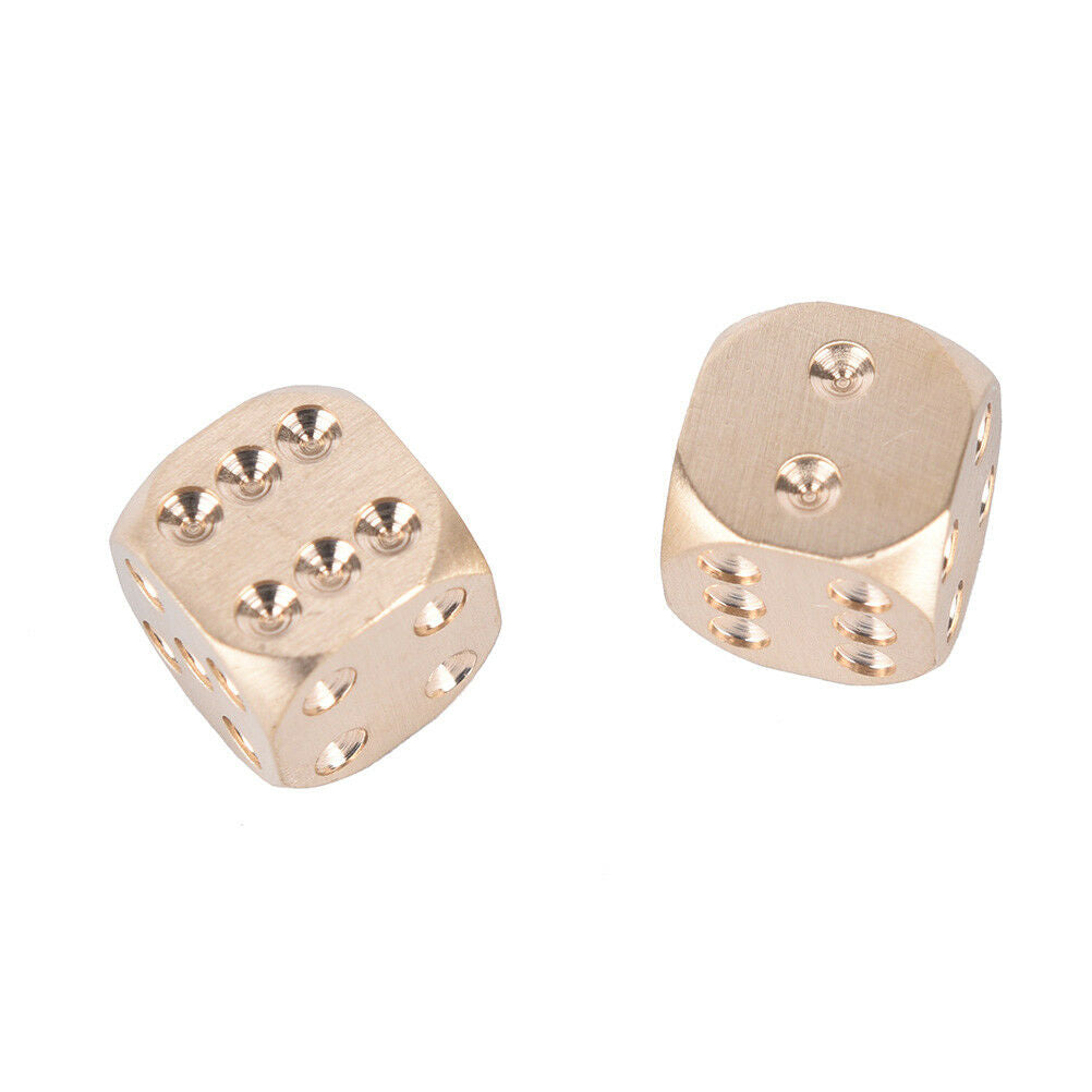 1Pc 13mm Pure Copper Solid Dice Manual Grinding Bar Creative Dice Toys GameY SJ