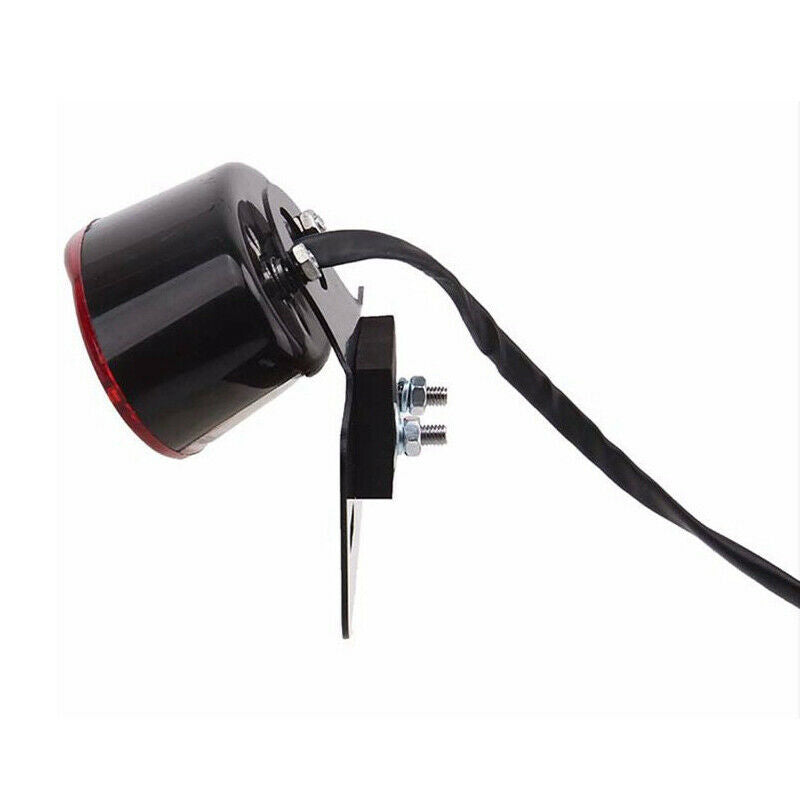 Retro Red LED Rear Brake Light Motorcycle Tail Turn Signal License Plate Lamp