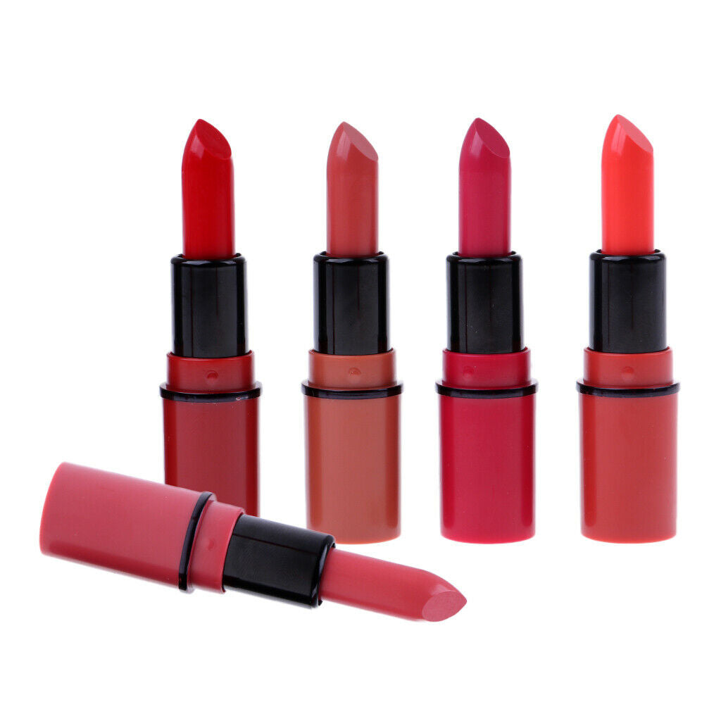 5 PCS Fashion Long Lasting Matte Lipstick Non-stick Cup Waterproof Lip Balm Set