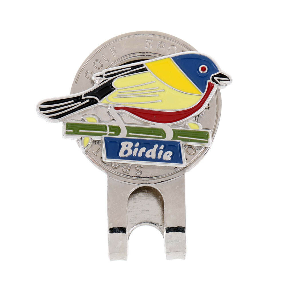 Lovely Bird Design Magnetic   Hat Visor Clip-on Golf Ball Marker Golf