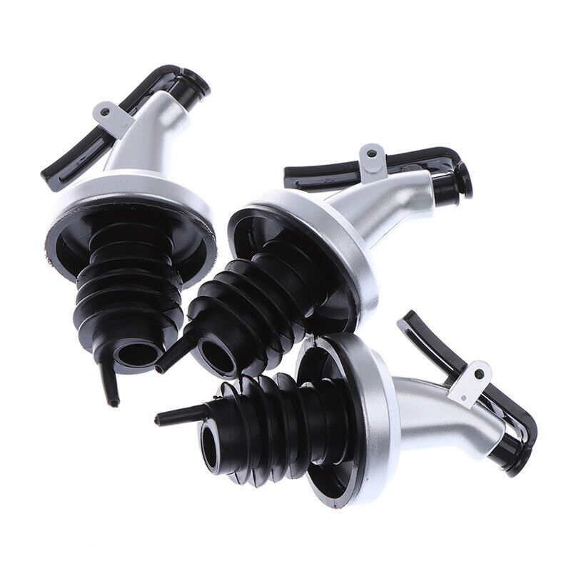 3Pcs Bottle Pourer Spout Stopper Dispenser Liquor Flow Set Wine Olive O.l8