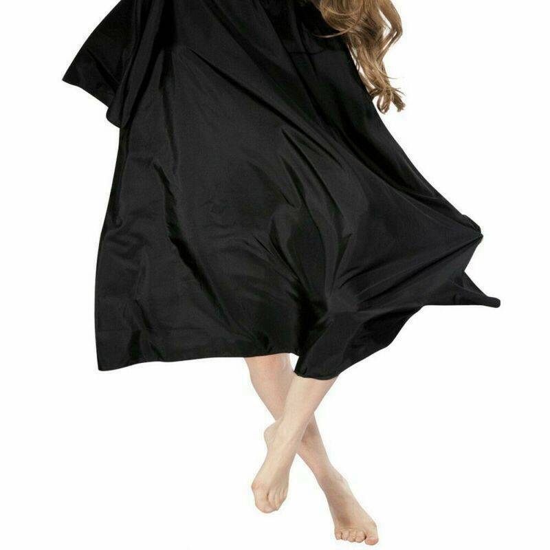 1 Size Fit All Black Barber Hair Cutting Cape Style Shampoo Spa Salon Equipment~
