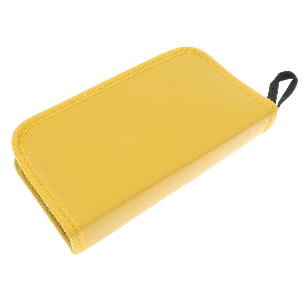 Durable Barber Hairdressing Bag Barber Leather Bag Beauty Brushes Kit Yellow