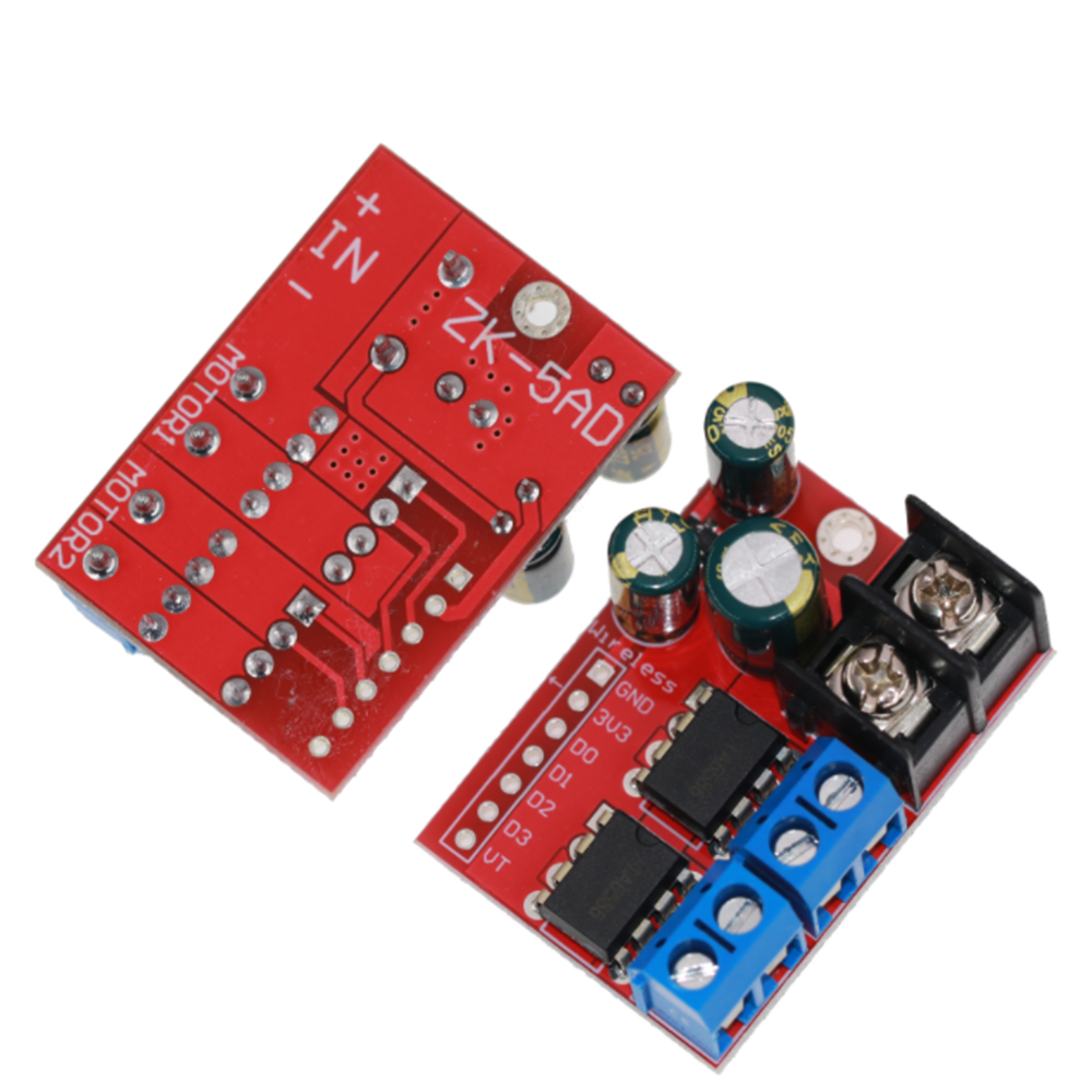 1pcs 5A Dual-channel DC Motor Drive Module Can Be Remotely Controlled