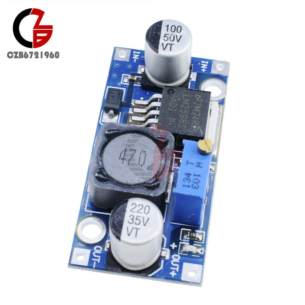 2PCS LM2596 DC-DC buck adjustable step-down Power Supply  Converter module