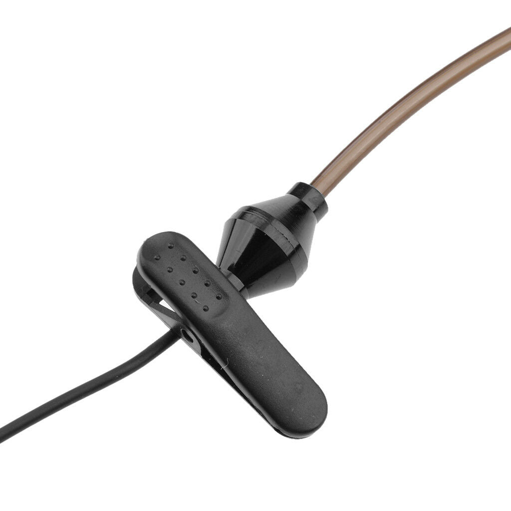 Anti-Radiation Mono Earphones 3.5 mm Volume Control Earpiece with Mic