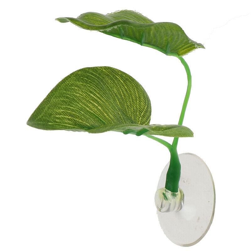 Aquarium Artificial Plant Leaf Hammock Fish Betta Fish Tank Spawning Rest L  Lt