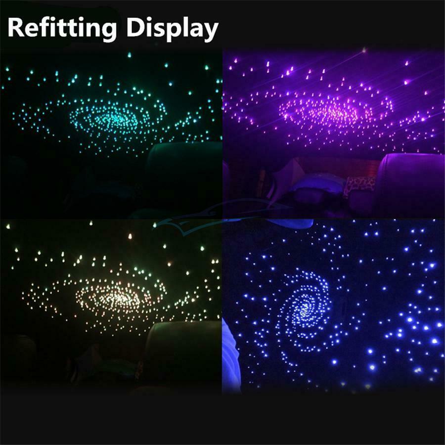 12V Car SUV Ceiling Top RGB LED Fiber Optic Starlight Kit with Remote Control