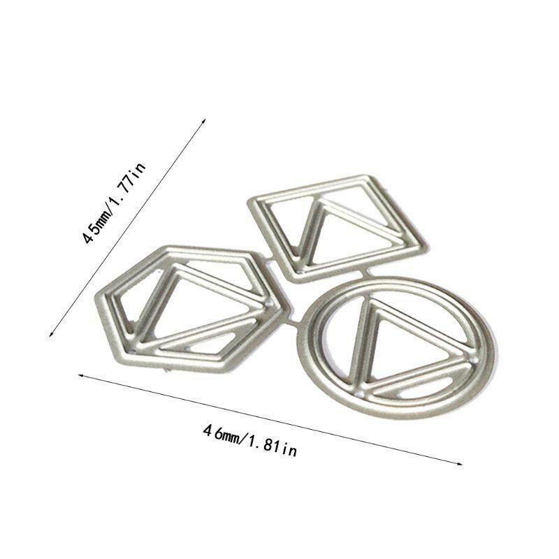 Triangle Metal Cutting Dies Stencil Scrapbooking DIY Album Stamp Paper Embossing