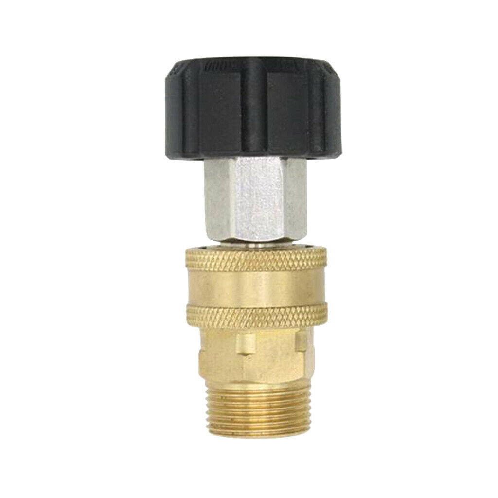 Set of 2 Pressure Washer Brass Quick Release Adapter M22/14 to 1/4'' Coupler