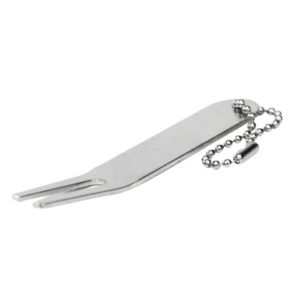 Portable Curved Golf Fork Prongs Repairing Tool for Divot Pitch Repairing