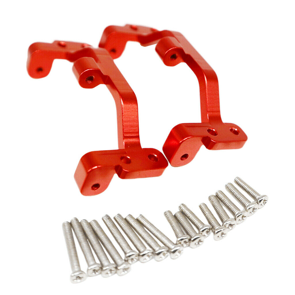 2pcs Alum Alloy 1:12 Pull Rod Base Seat for D90 MN-90 MN-91 RC Car Parts Red